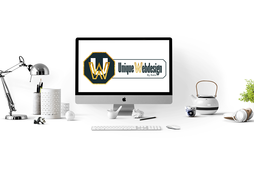 logo unique webdesign in computer verwerkt